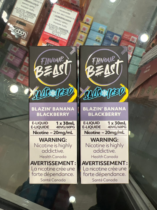 Flavour Beast Salts Boss Blueberry Iced ONT