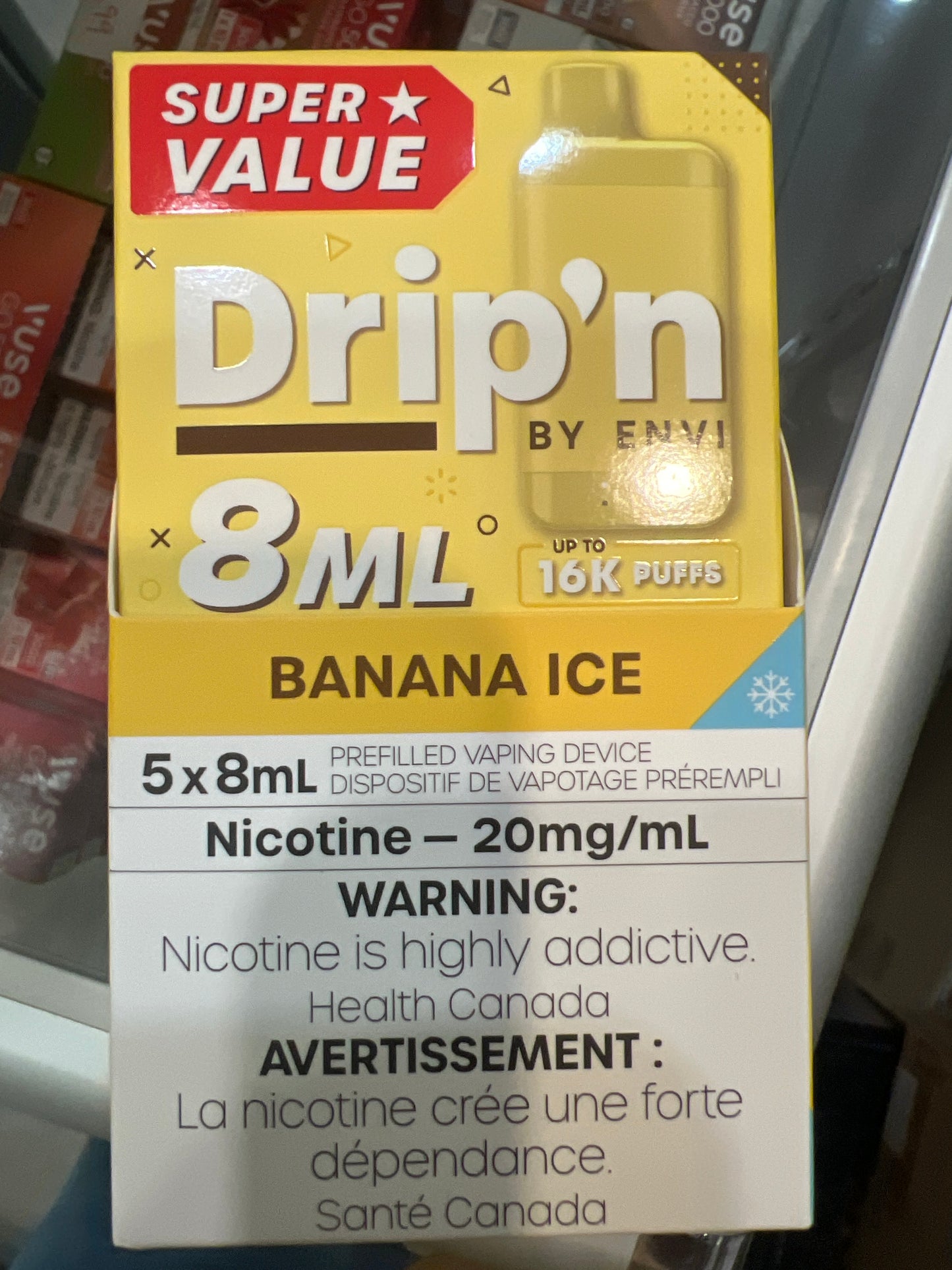 Drip’n By Envi Disposable 16K Banana Ice ONT