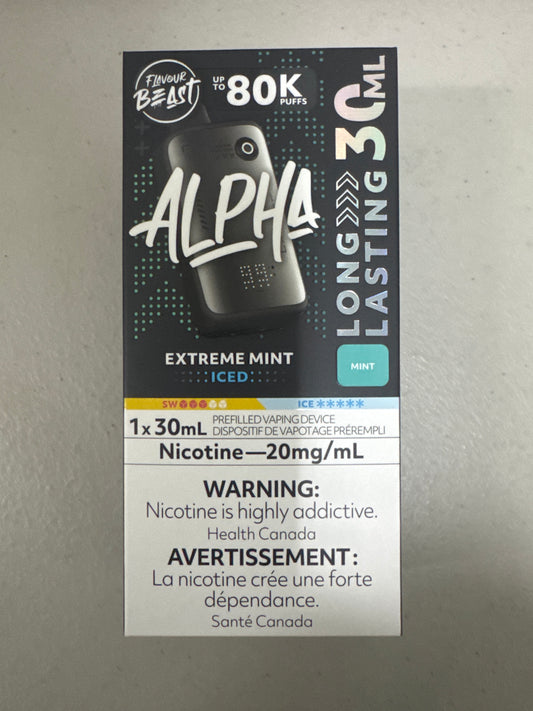 Flavour Beast Disposable Alpha 80K Extreme Mint Iced