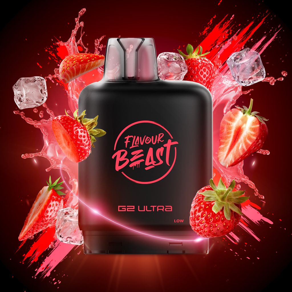 Flavour Beast G2 Ultra Level X POD Strawberry Classic Iced ONT