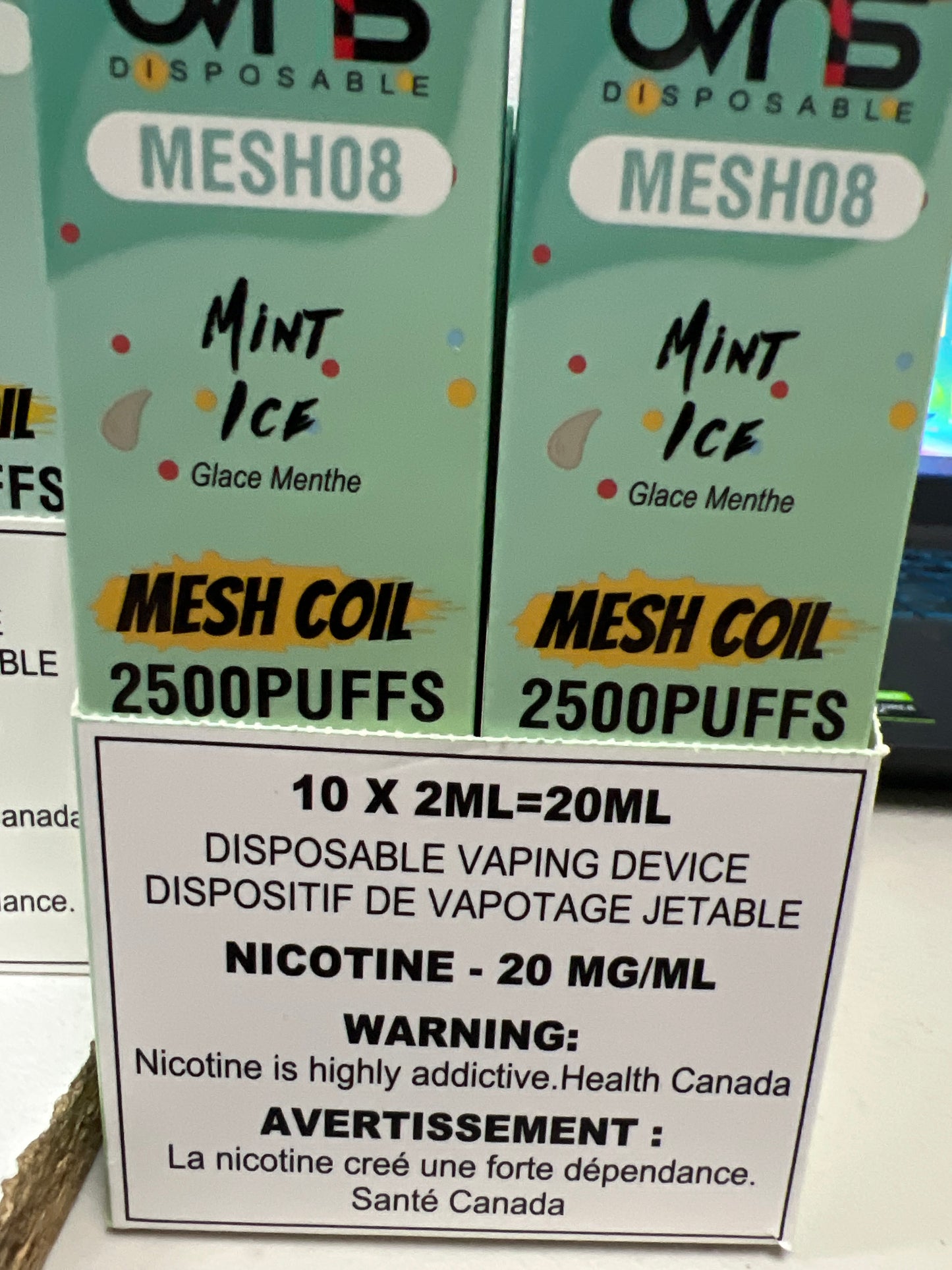 OVNS MESH08 2500 Disposable Mint Ice