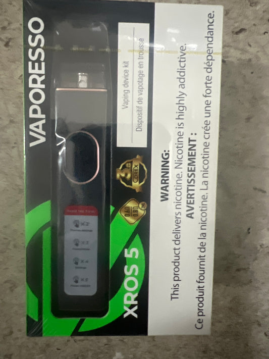 Vaporesso Xros 5 Open Pod Kit Black Leather