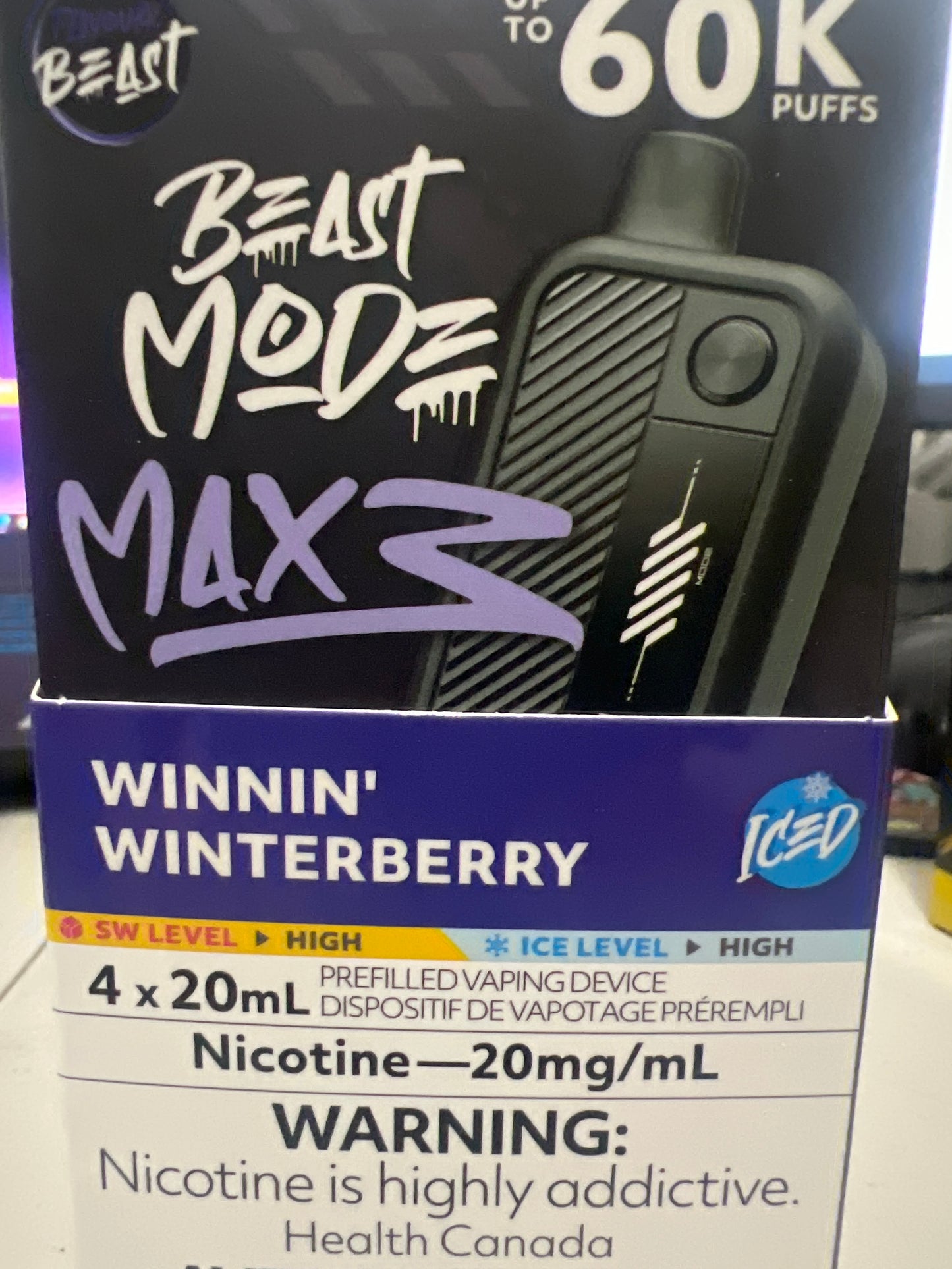 Flavour Beast Disposable Mode Max 3 60K Winnin’ Winterberry Iced ONT