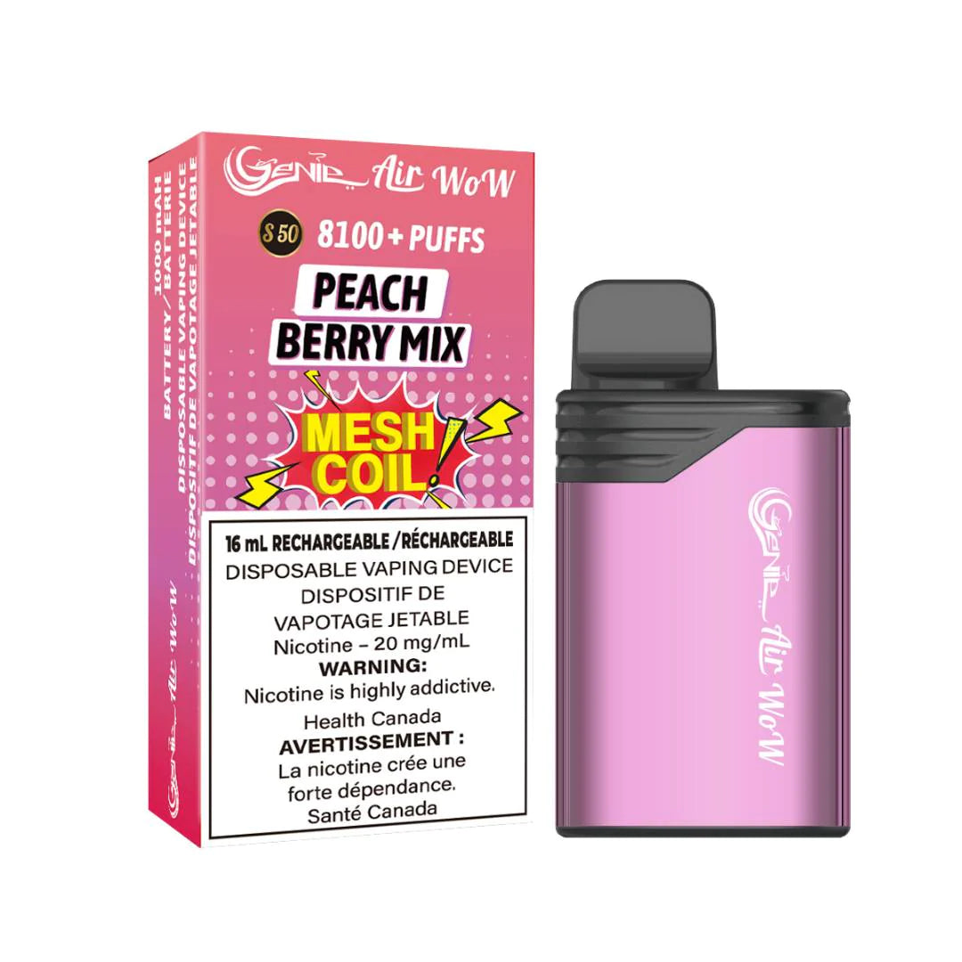 Genie Air Wow 8100 Disposable Peach Berry Mix