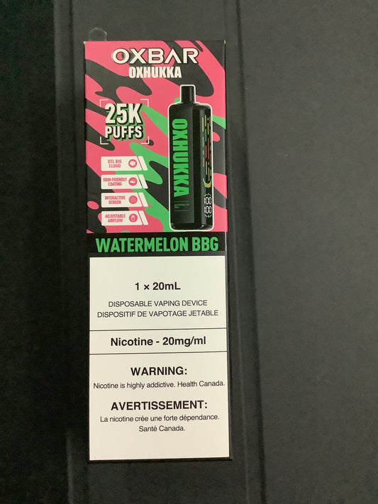 OXHUKKA 25K Disposable Watermelon BBG ONT