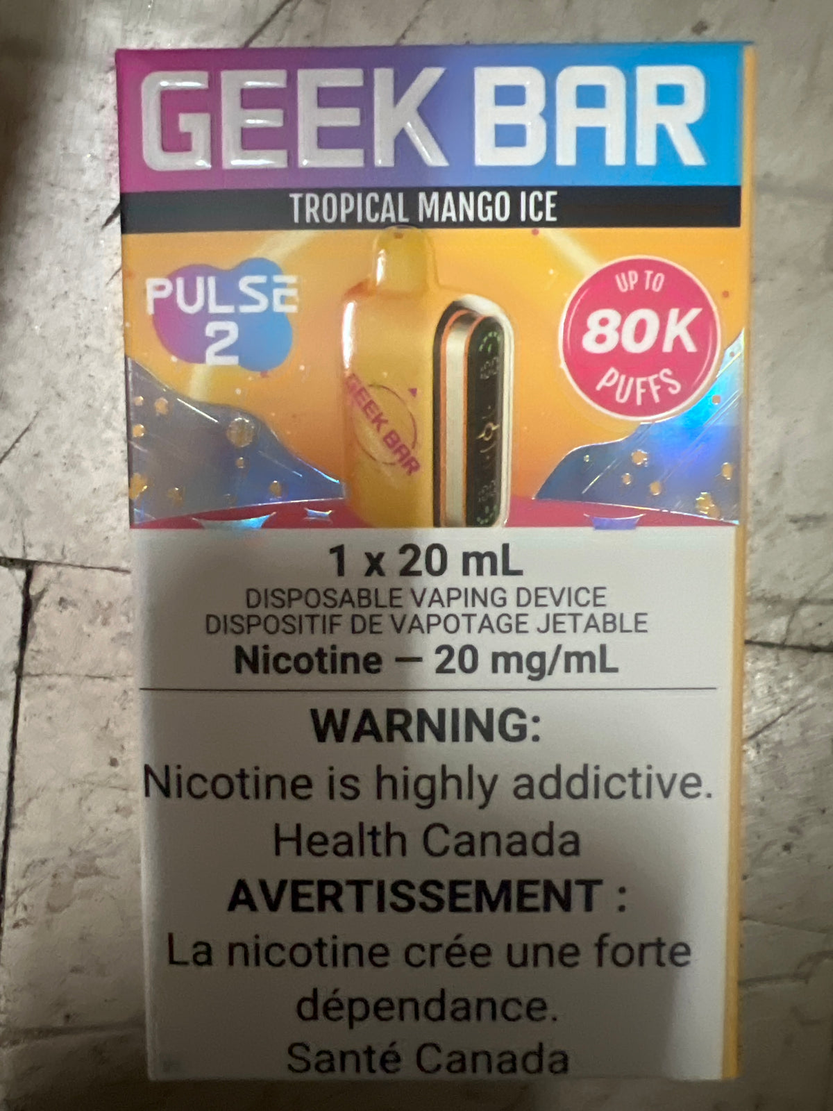 GEEK BAR Pulse 2 80K Disposable Tropical Mango Ice