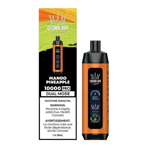 AL Fakher Crown Bar 10000 Pro Disposable Mango Pineapple ONT