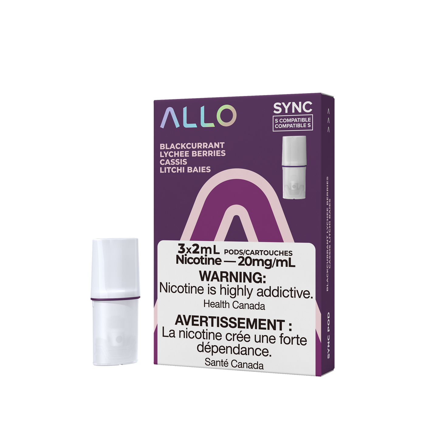 ALLO SYNC PODS BLACKCURRANT LYCHEE BERRIES