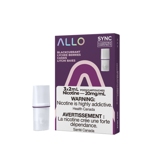 ALLO SYNC PODS BLACKCURRANT LYCHEE BERRIES