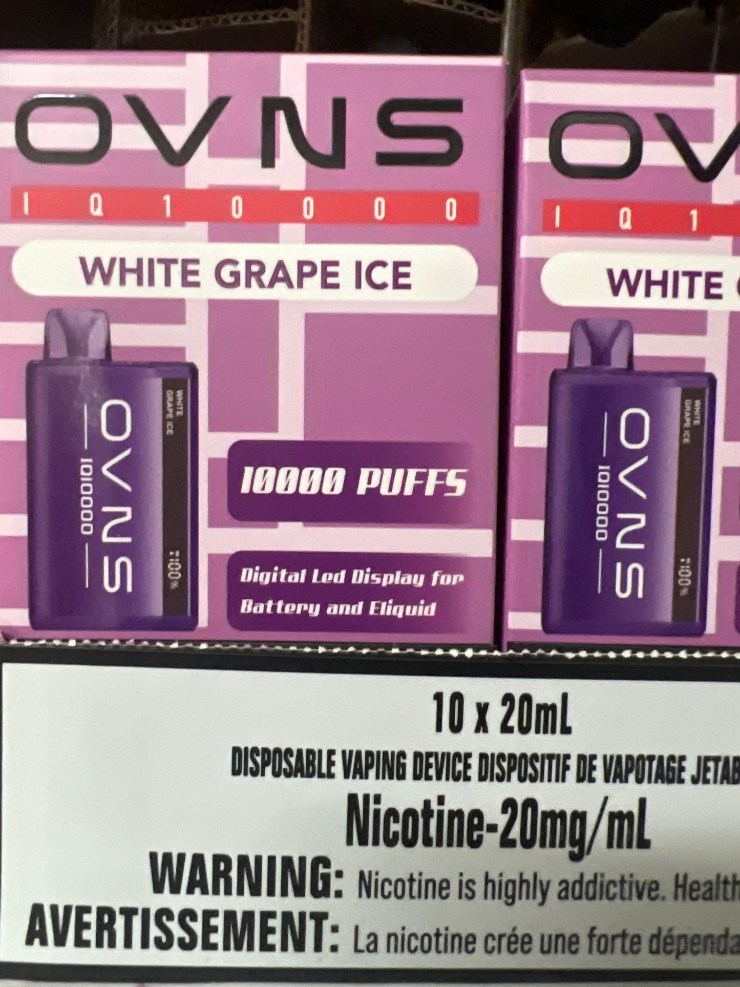 OVNS IQ10000 White Grape Ice