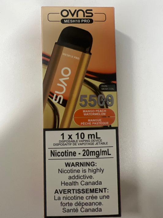 OVNS MESH10 PRO 5500 Disposable Mango Peach Watermelon ONT