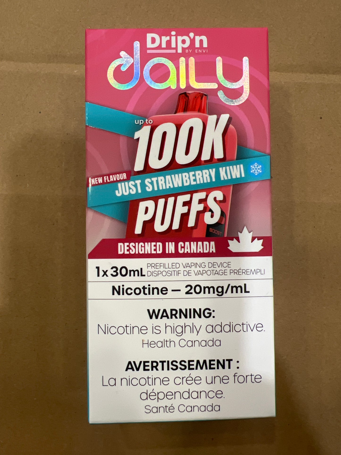 Drip’n By Envi Disposable Daily 100K Just Strawberry Kiwi Iced