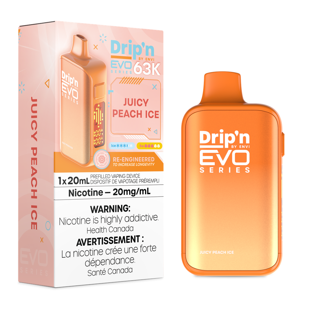 Drip’n By Envi Disposable EVO63K Juicy Peach Ice ONT