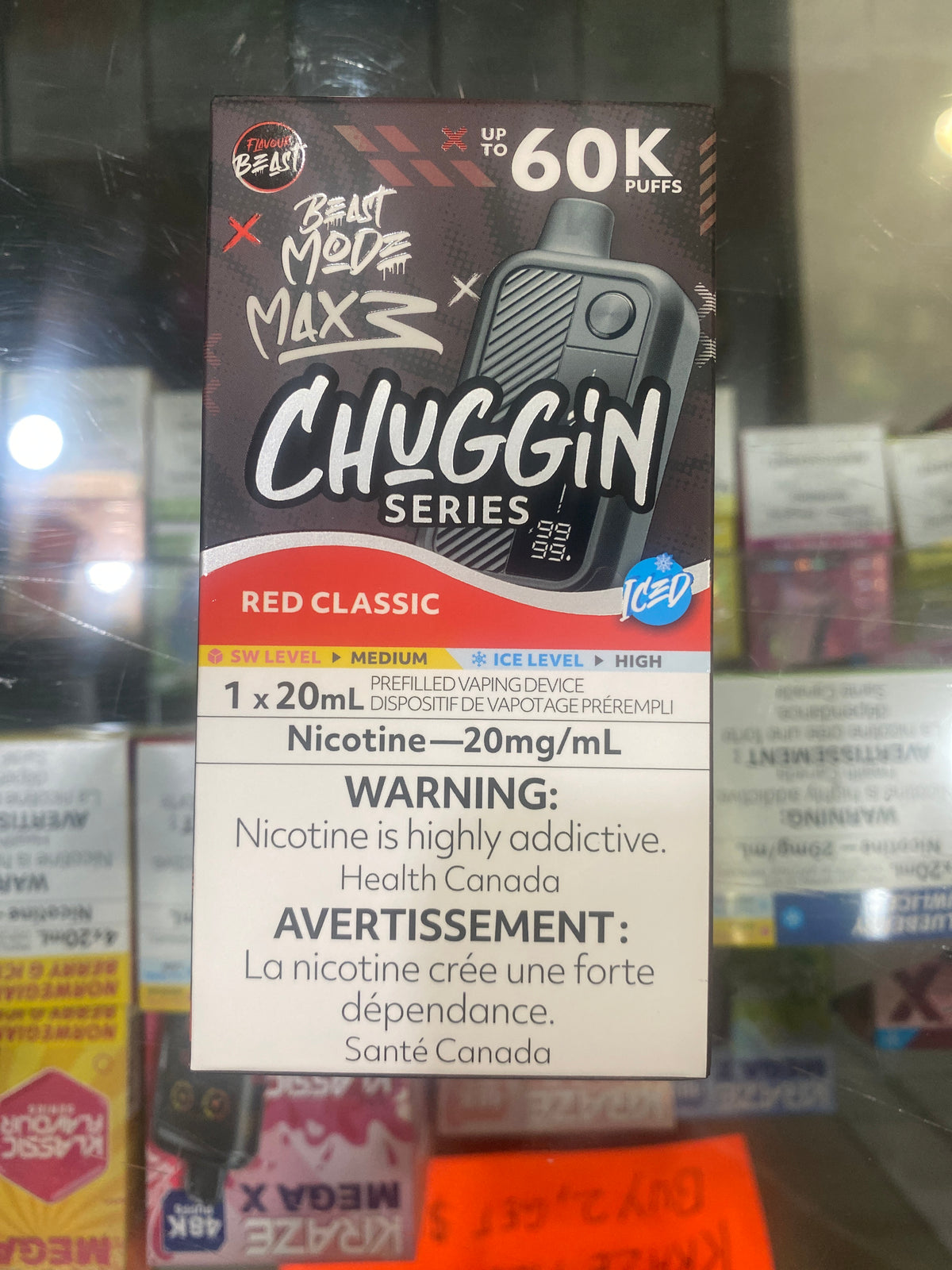 Flavour Beast Disposable Mode Max 3 60K Chuggin Red Classic Iced