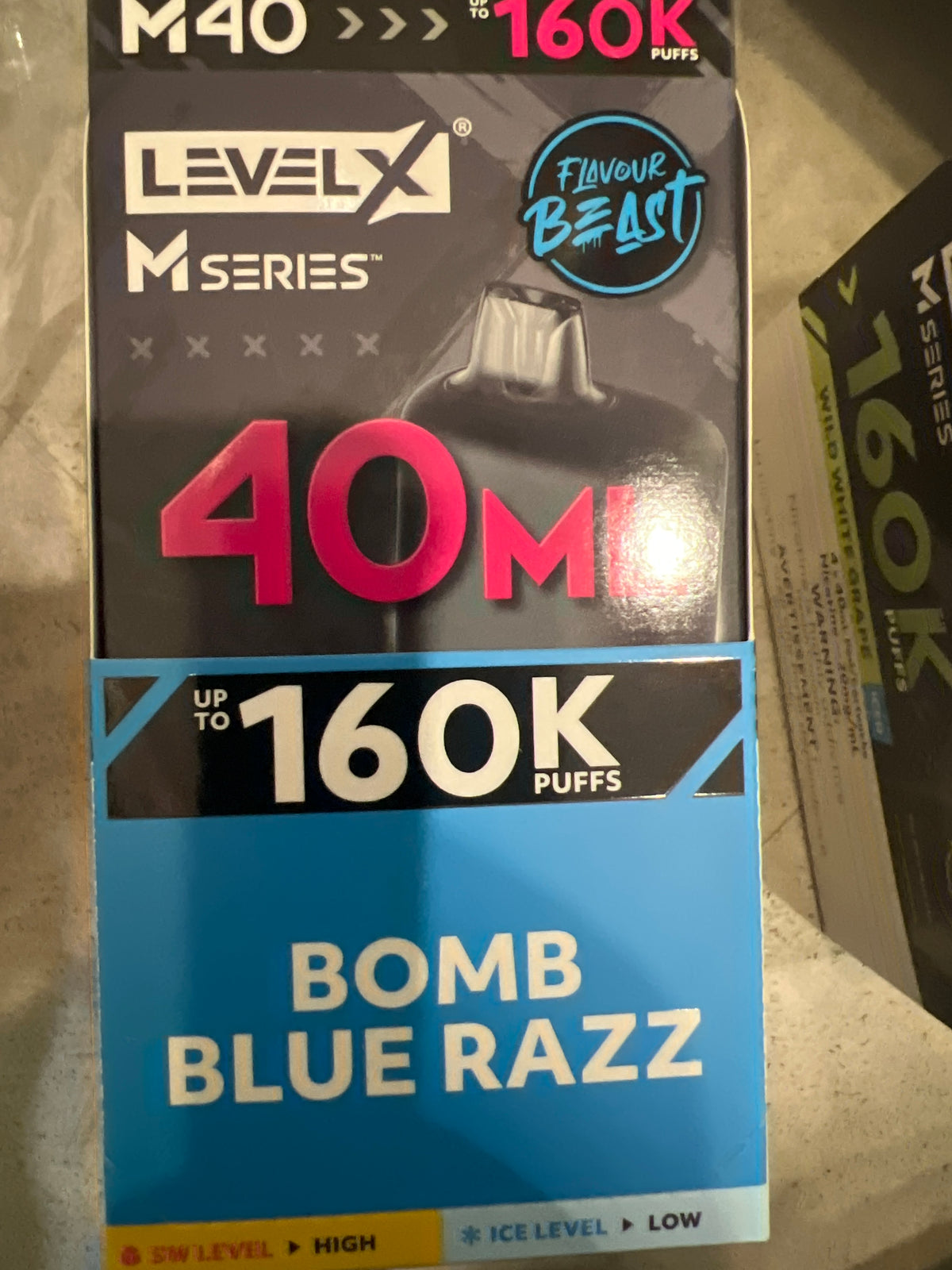 Level X Flavour Beast M Series Pod 40ml Bomb Blue Razz