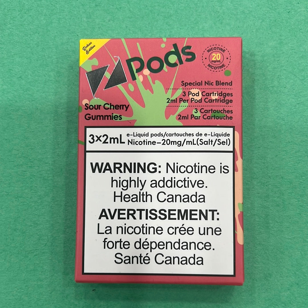 Z Lab Zpods Sour Cherry Gummies(3x2ml)