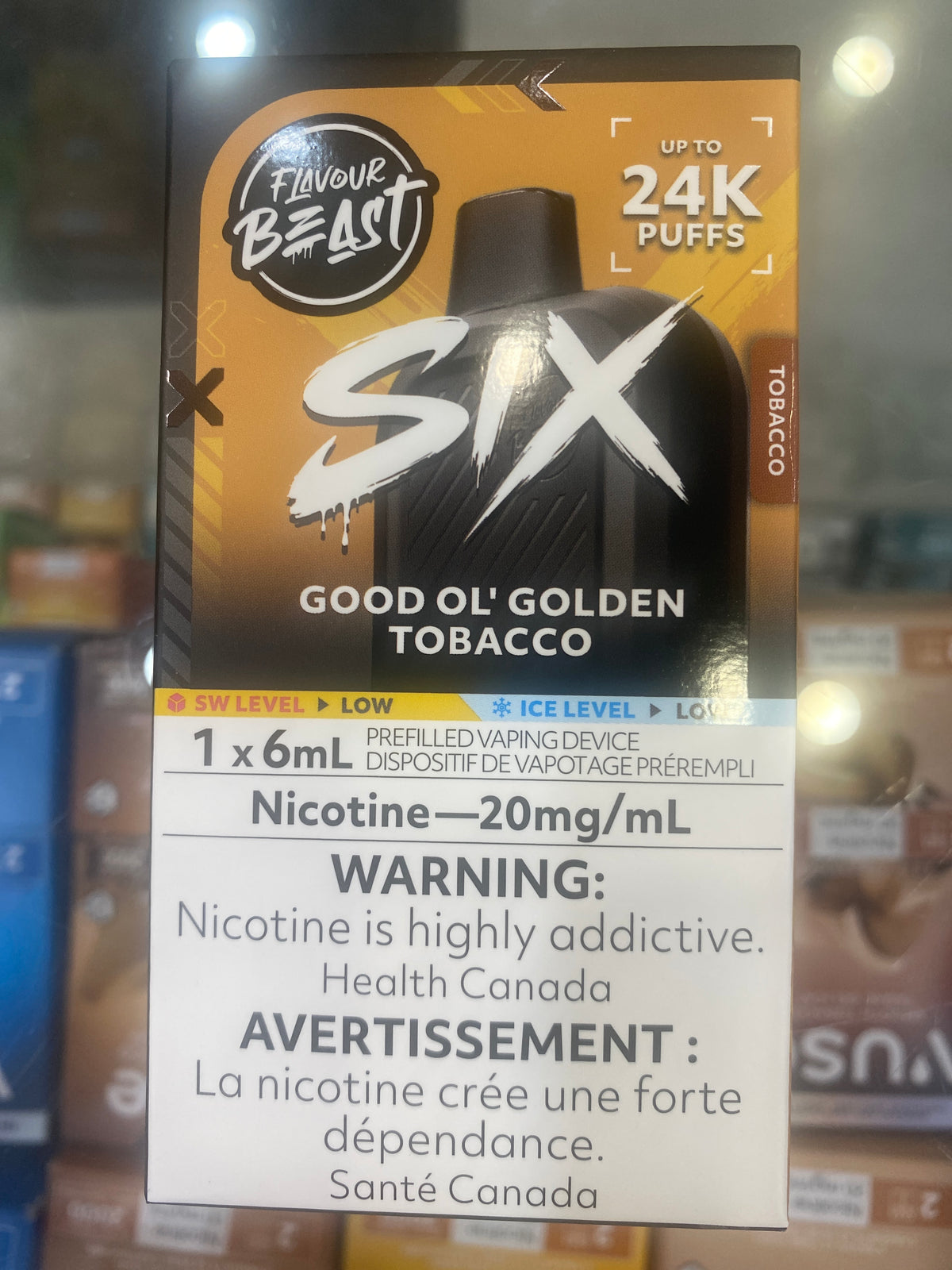 Flavour Beast Six 24K Disposable Good Ol‘ Golden Tobacco