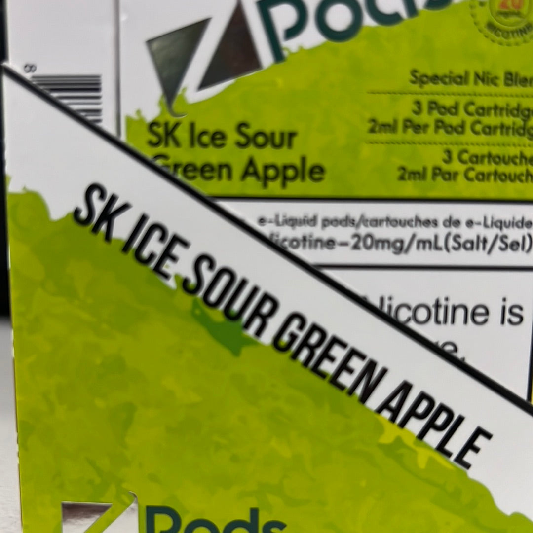 Z Lab Zpods SK ICE Sour Green Apple(3x2ml)