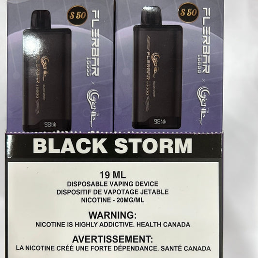 Genie Flerbar 10000 Disposable Black Storm