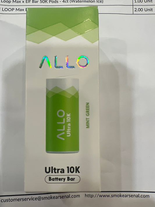Allo Ultra 10K Battery Bar Mint Green