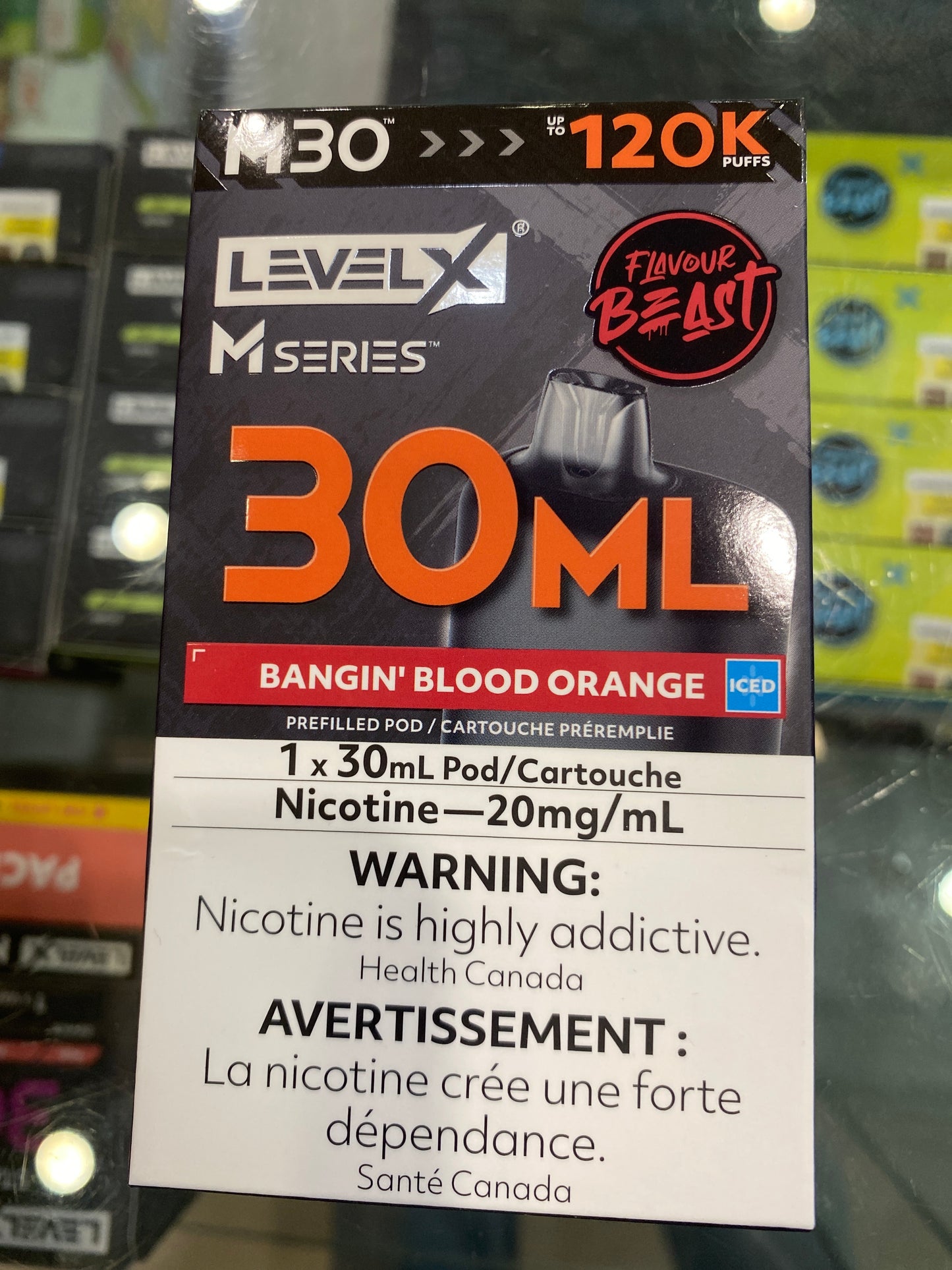 Level X Flavour Beast M Series Pod 30ml Bangin’ Blood Orange Iced