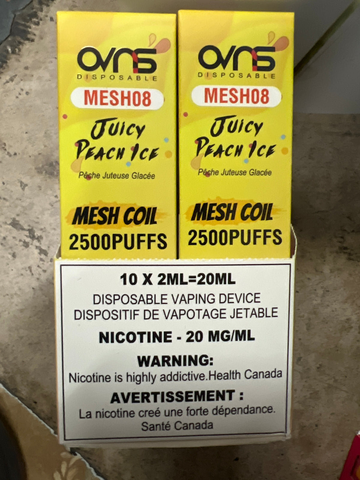 OVNS MESH08 2500 Disposable Red Punch Ice