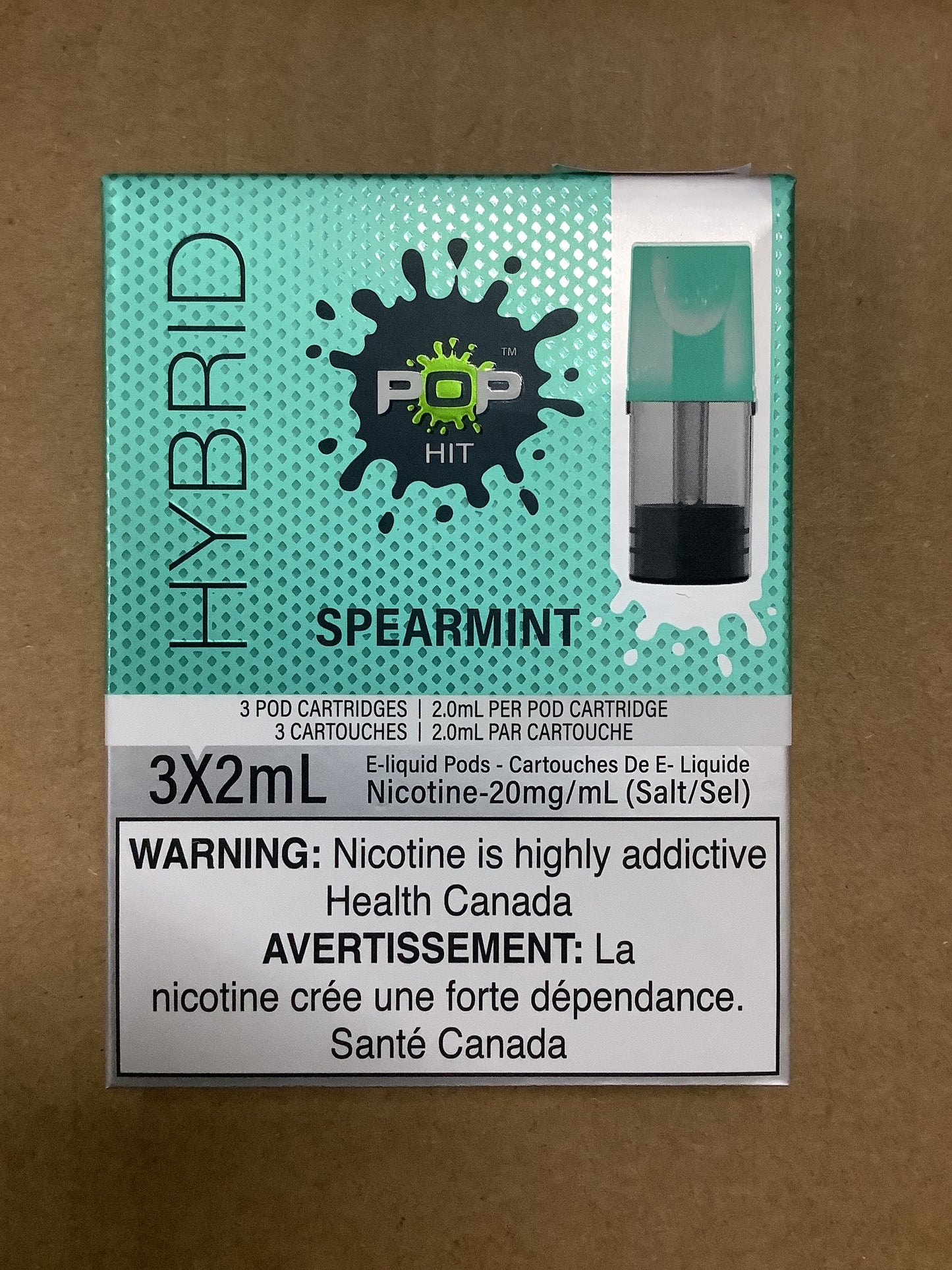 Pop Vapor Hybrid PODS Spearmint (3x2ml) ONT