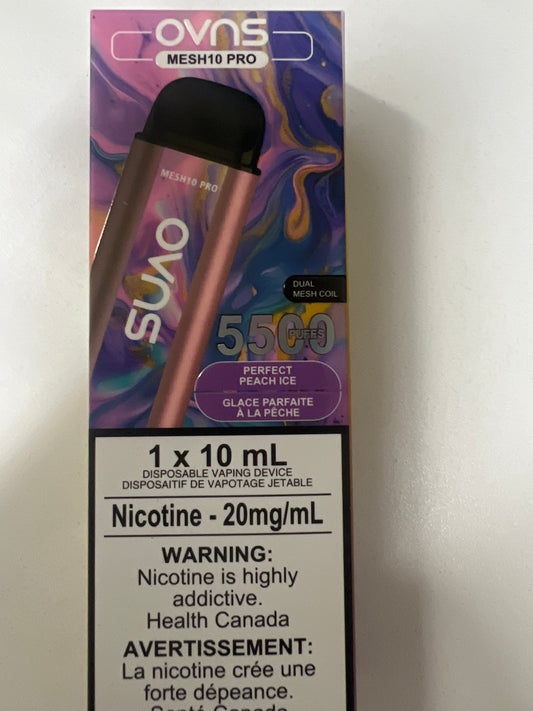 OVNS MESH10 PRO 5500 Disposable Perfect Peach Ice ONT