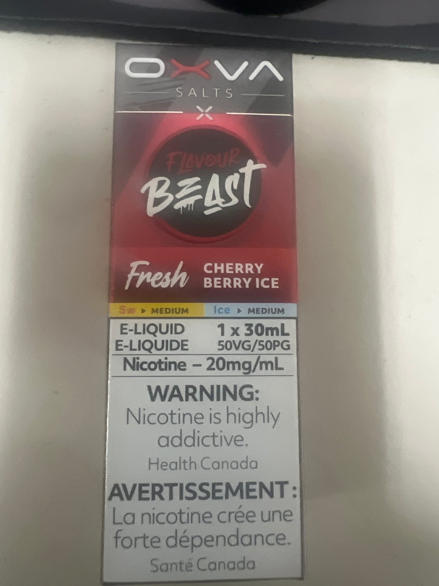 Flavour Beast Salts  OXVA Cherry Berry Ice