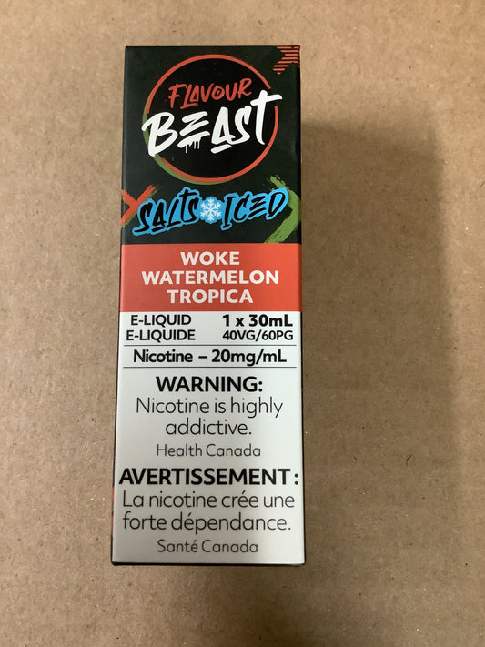 Flavour Beast Salts Woke Watermelon Tropica Iced ONT