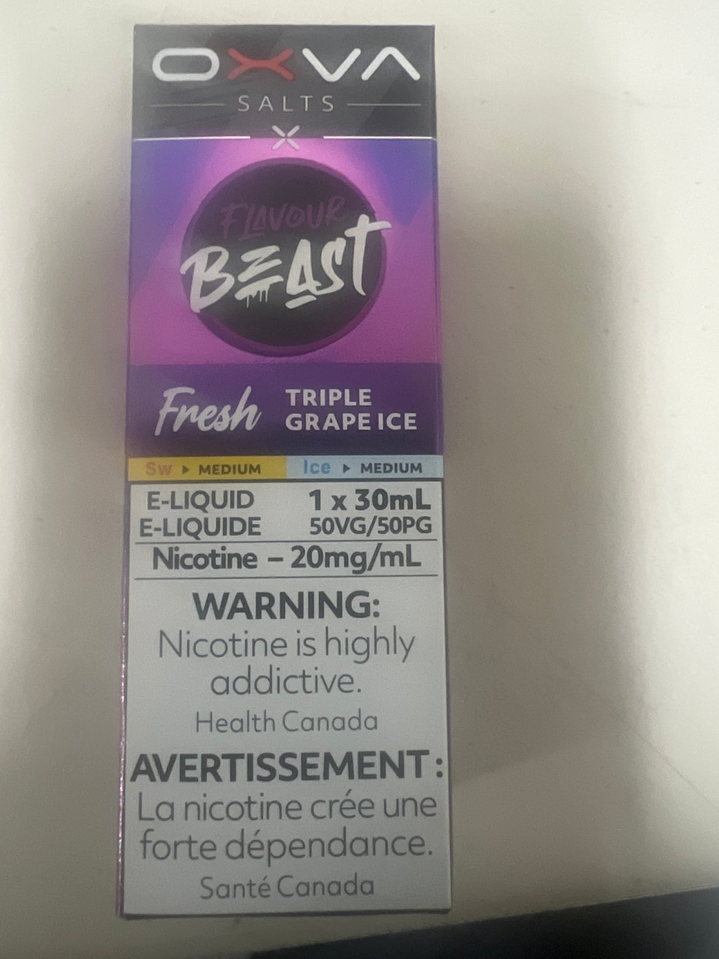 Flavour Beast Salts  OXVA Triple Grape Ice