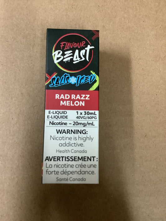 Flavour Beast Salts Rad Razz Melon Iced ONT