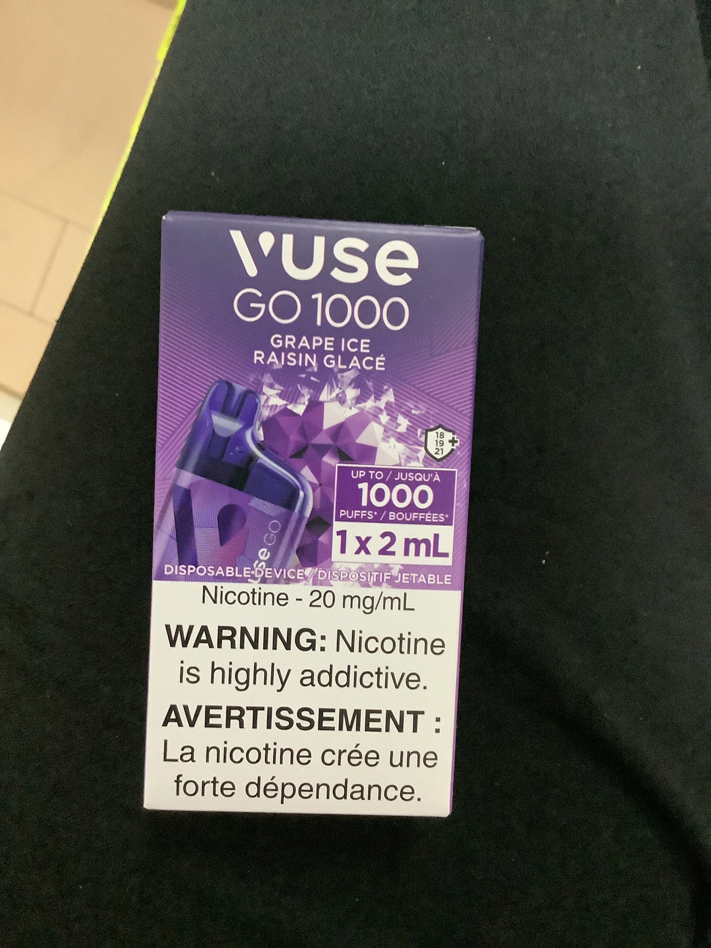 Vuse GO 1000 Grape Ice ONT