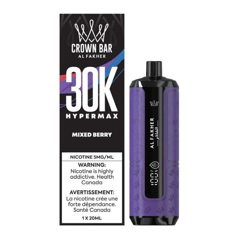 AL Fakher Crown Bar 30K Hypermax Disposable Mixed Berry ONT