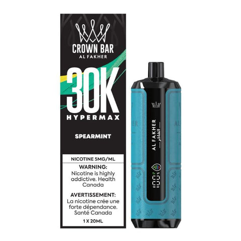 AL Fakher Crown Bar 30K Hypermax Disposable Spearmint ONT