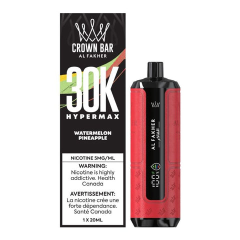 AL Fakher Crown Bar 30K Hypermax Disposable Watermelon Pineapple ONT