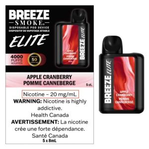 Breeze Elite 4000 Disposable Apple Cranberry