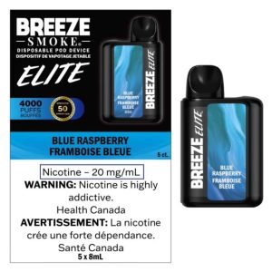 Breeze Elite 4000 Disposable Blue Raspberry