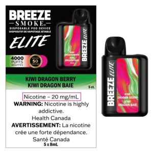 Breeze Elite 4000 Disposable Kiwi Dragon Berry