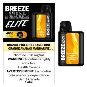 Breeze Elite 4000 Disposable Orange Pineapple Tangerine