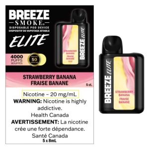 Breeze Elite 4000 Disposable Strawberry Banana