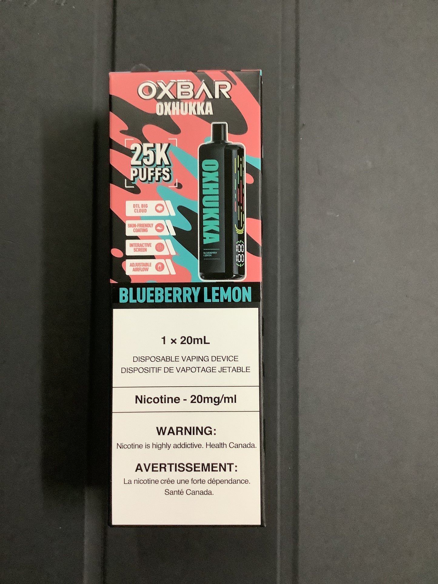 OXHUKKA 25K Disposable Blueberry Lemon ONT