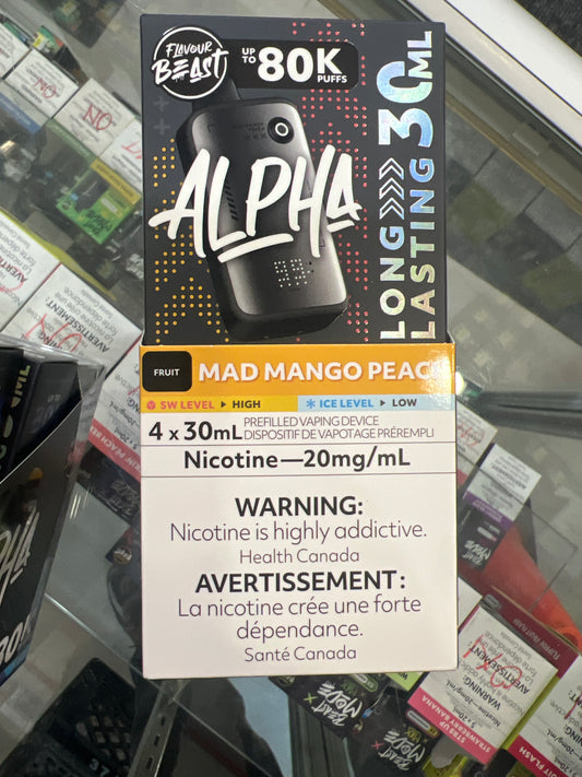 Flavour Beast Disposable Alpha 80K Mad Mango Peach