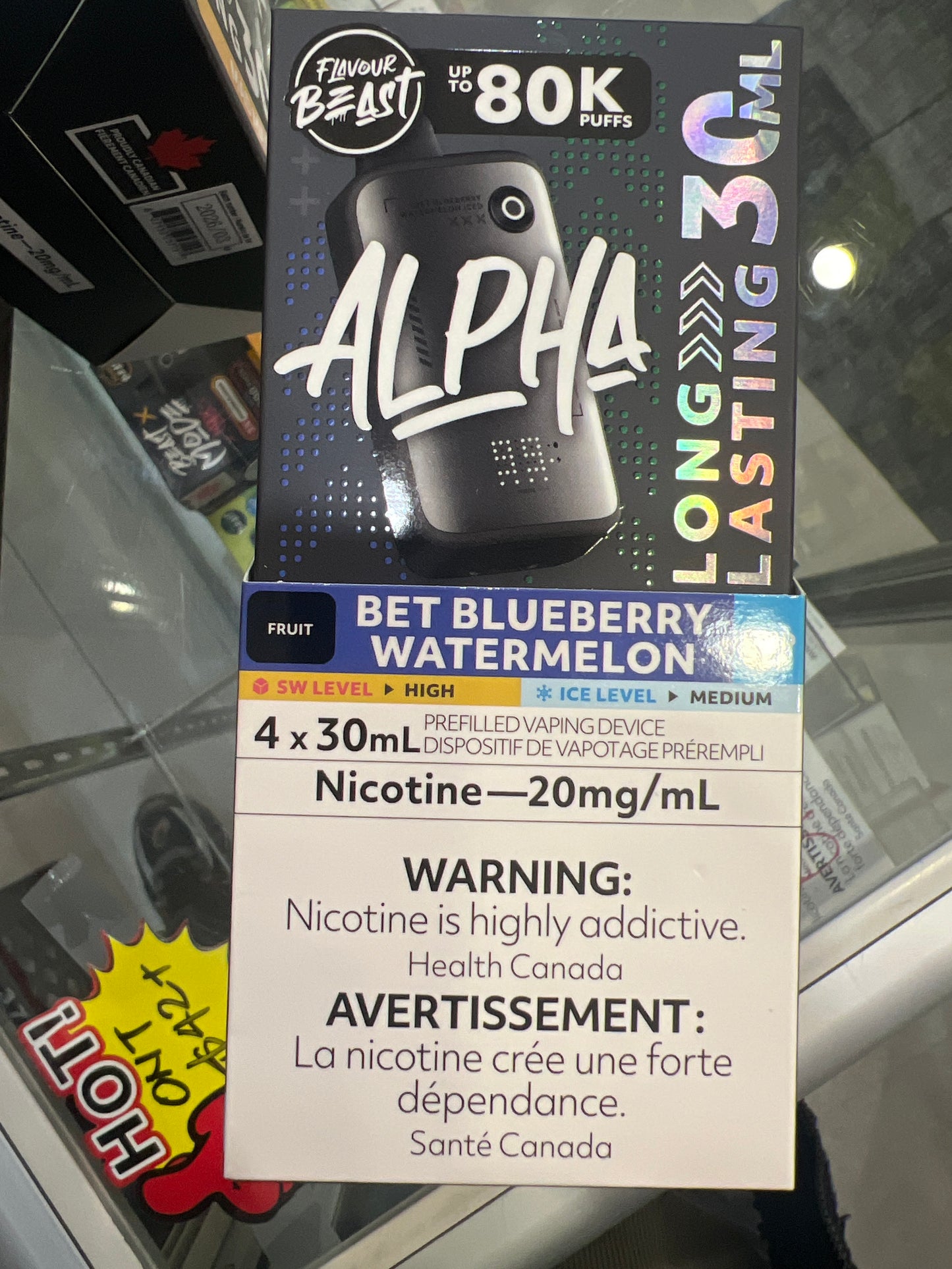 Flavour Beast Disposable Alpha 80K Bet Blueberry Watermelon Iced