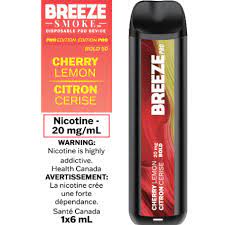 Breeze Smoke S50 Disposable Cherry Lemon 6mL