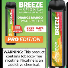 Breeze Smoke S50 Disposable Orange Mango Watermelon 6mL