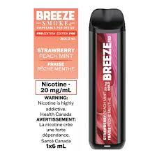 Breeze SMOKe S50 Disposable Strawberry Peach Mint 6mL