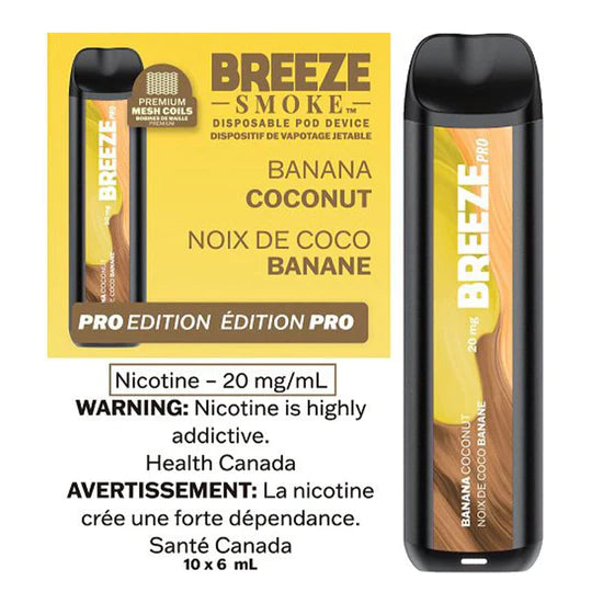 Breeze Smoke S50 Disposable Banana Coconut 6ml