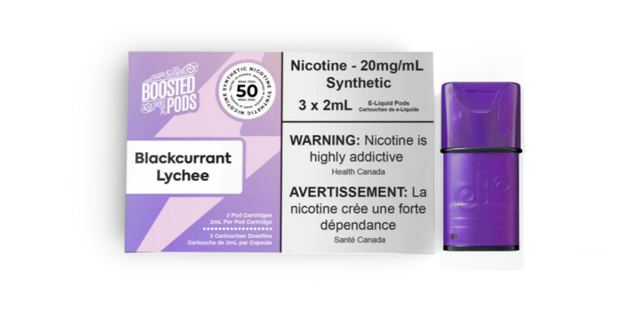 BOOSTED PODS BLACKCURRANT LYCHEE