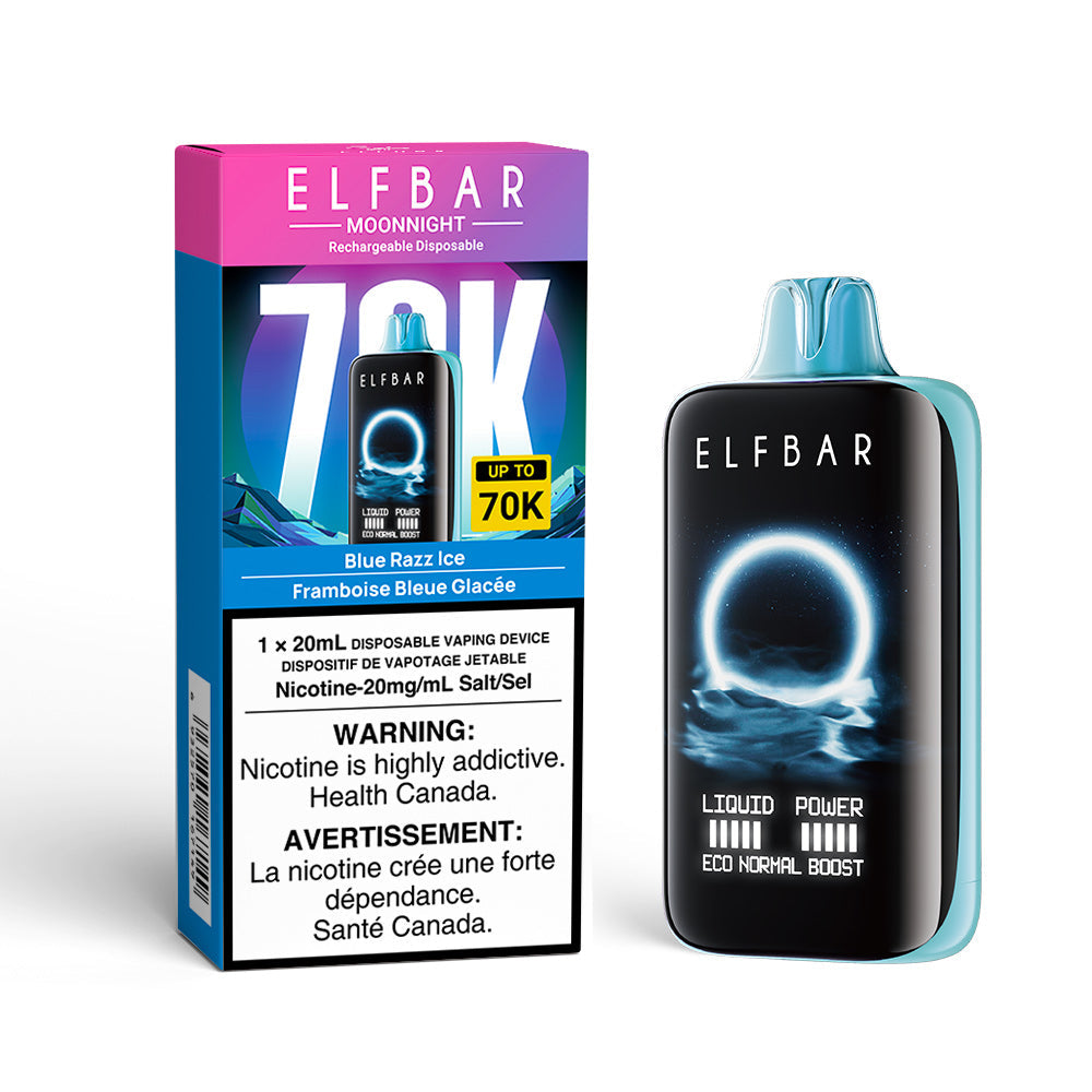 ELF BAR Disposable Moon light 70K Blue Razz Ice ONT